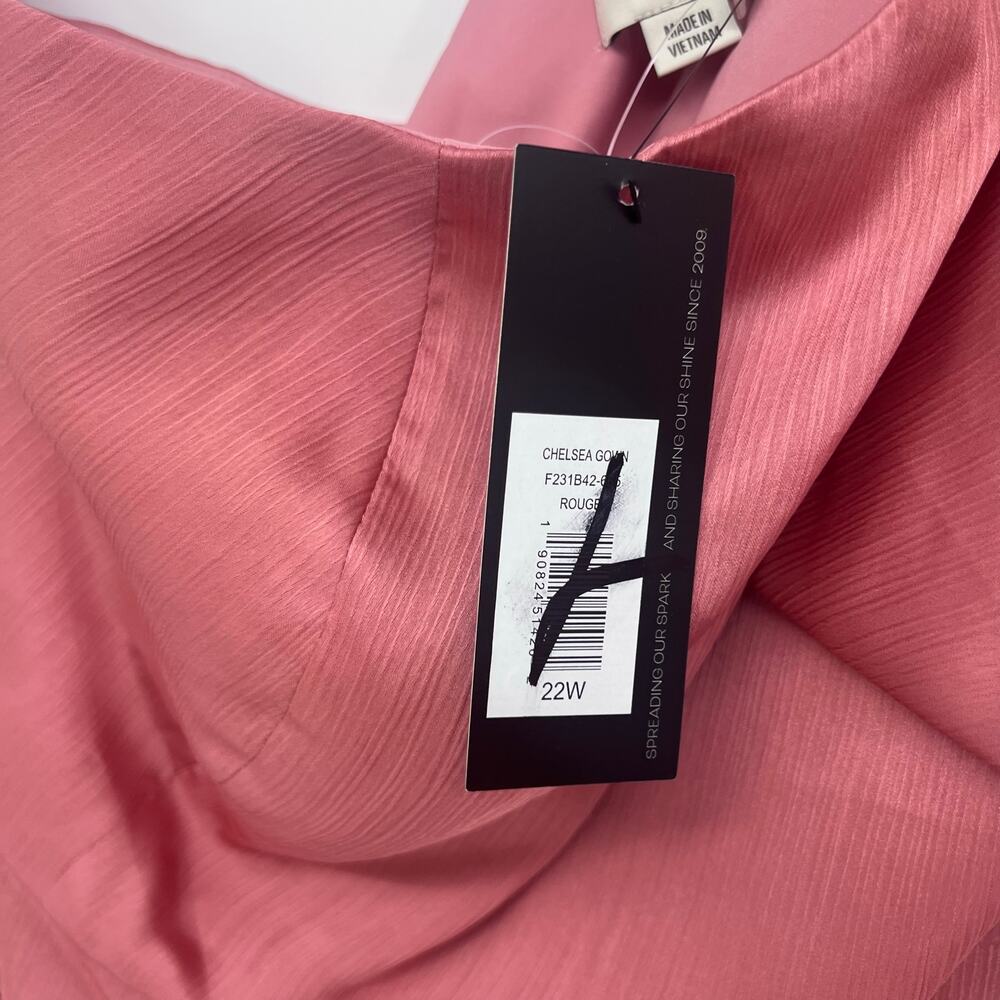 Sachin & Babi Chelsea One Shoulder Bow Gown Size 22W - Picture 7 of 11